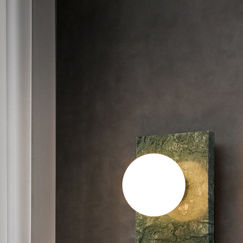 Stone Sphere Wall Sconce Lighting Modern Style 1 Light Wall Lamps