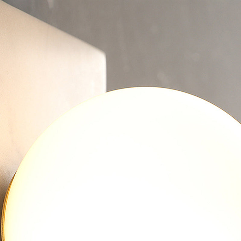 Stone Sphere Wall Sconce Lighting Modern Style 1 Light Wall Lamps
