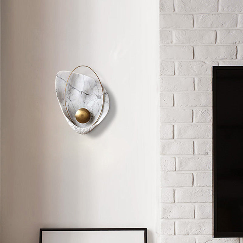 Stone Geometric Wall Sconce Lighting Modern Style 1 Light Wall Lamps