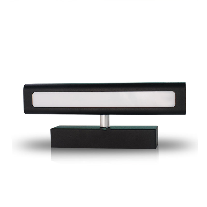 Square Shade Metal Wall Sconce Modern 1-Light Wall Mount Lighting