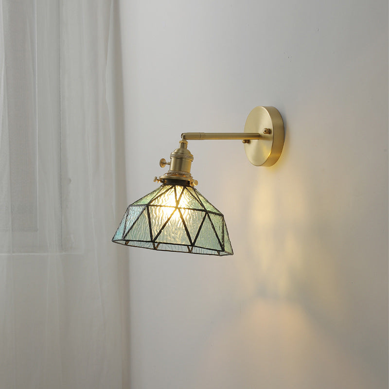 Geometric Wall Sconce Lighting Industrial Style Glass 1 Light Wall Mounted Light