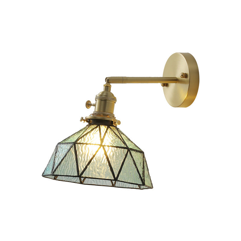 Geometric Wall Sconce Lighting Industrial Style Glass 1 Light Wall Mounted Light