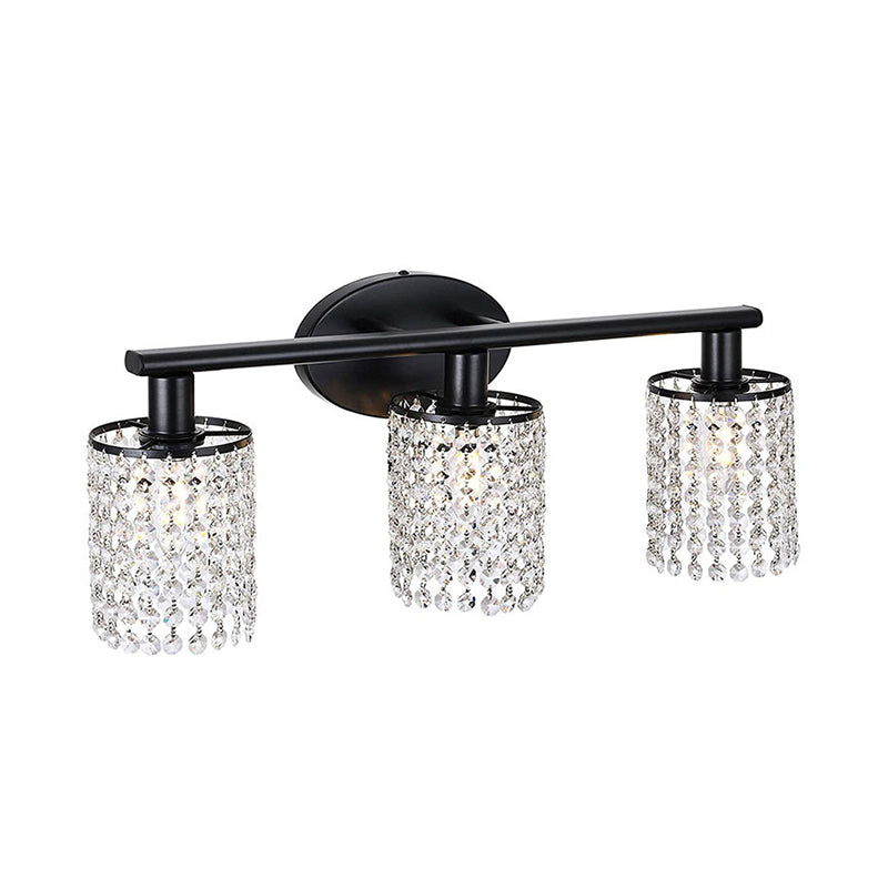 Metal Geometric Bath Light Contemporary Style Multi Lights Vanity Wall Sconce