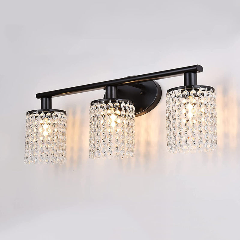 Metal Geometric Bath Light Contemporary Style Multi Lights Vanity Wall Sconce