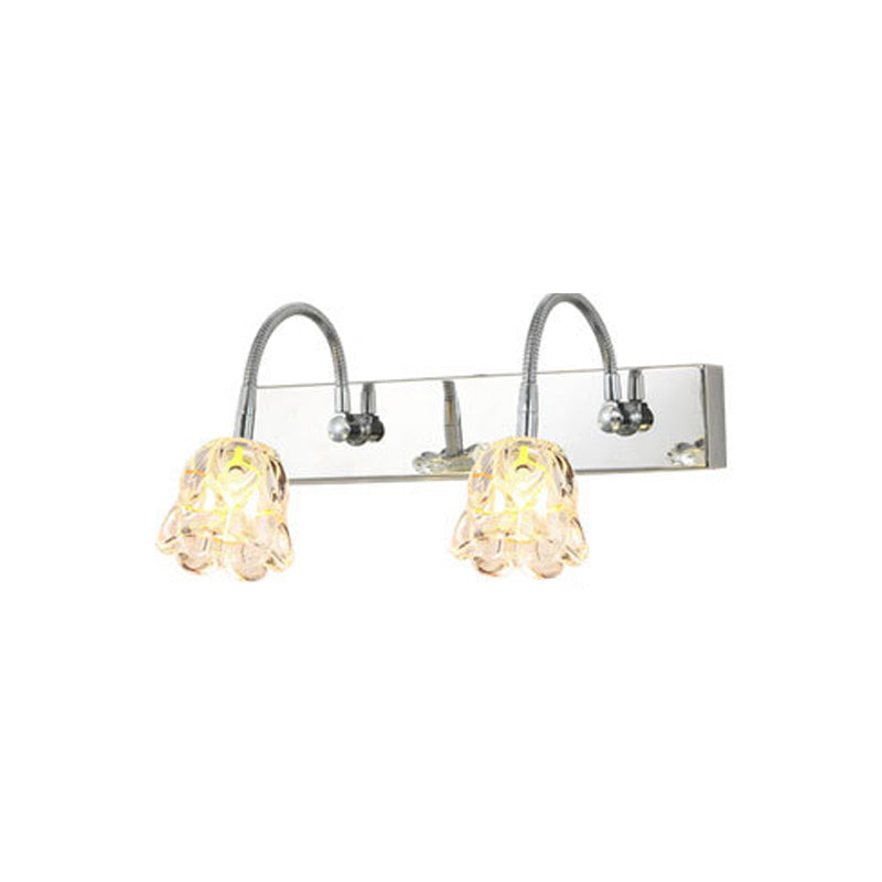 Metal Geometric Bath Light Contemporary Style Multi Lights Vanity Sconce