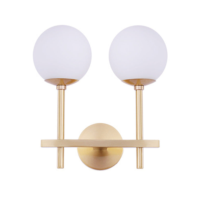 Creative Vanity Lighting Simple Glass Wall Light Sconce for Washroom