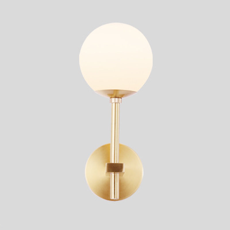 Creative Vanity Lighting Simple Glass Wall Light Sconce for Washroom