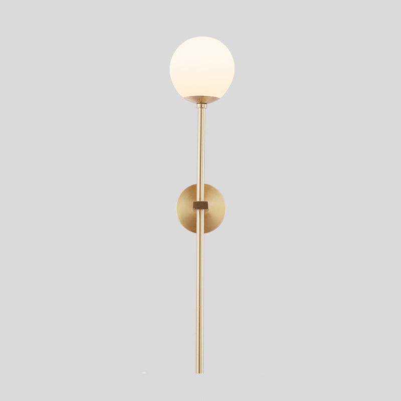 Creative Vanity Lighting Simple Glass Wall Light Sconce for Washroom
