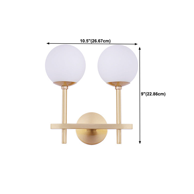 Creative Vanity Lighting Simple Glass Wall Light Sconce for Washroom