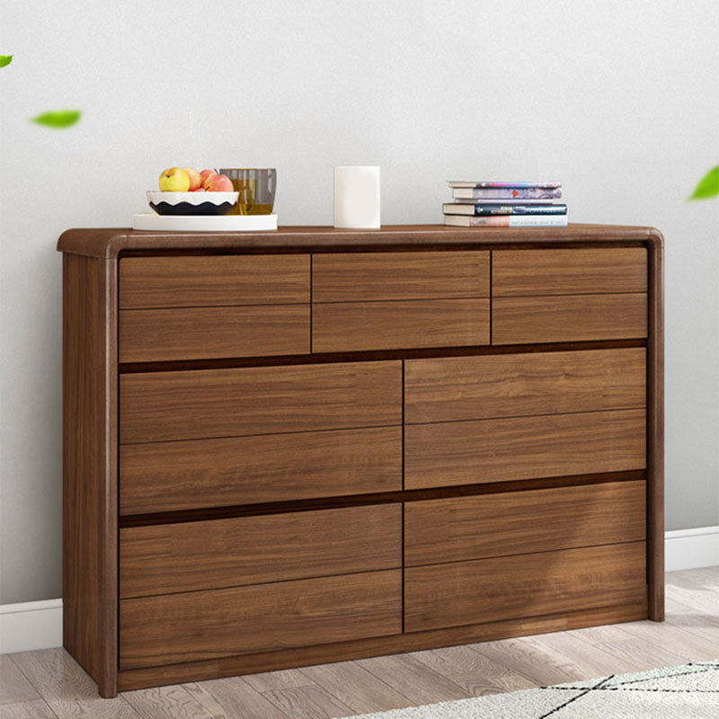 Bedroom Dresser Modern Solid Wood Storage Chest with Drawers