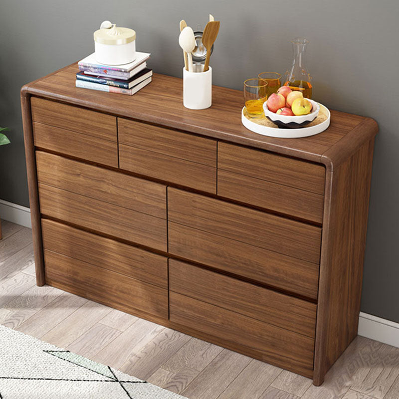 Bedroom Dresser Modern Solid Wood Storage Chest with Drawers