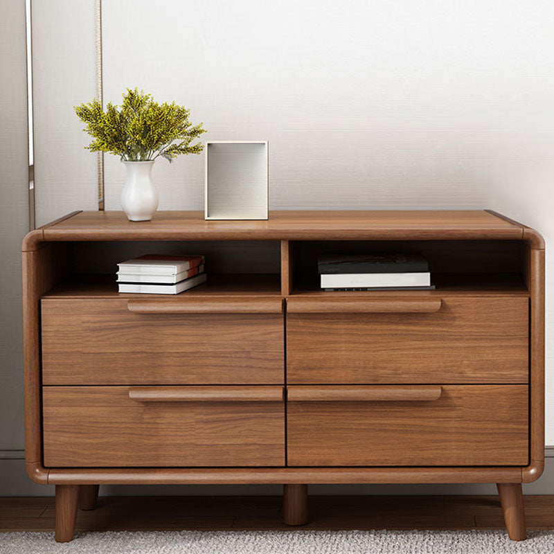 Bedroom Dresser Modern Solid Wood Storage Chest with Drawers