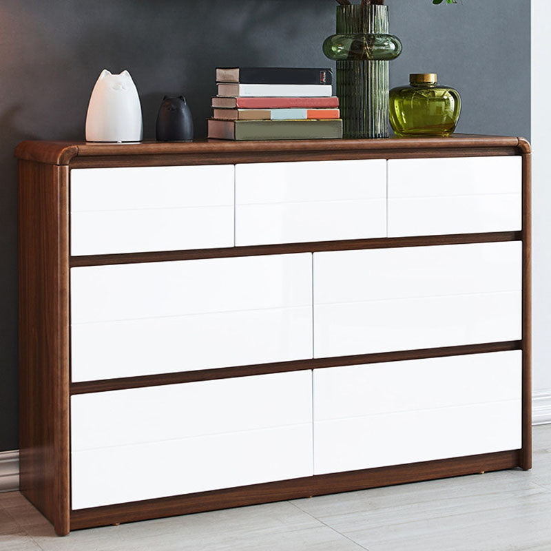 Bedroom Dresser Modern Solid Wood Storage Chest with Drawers
