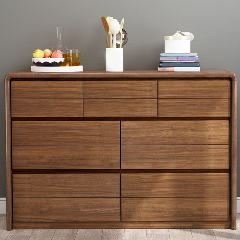 Bedroom Dresser Modern Solid Wood Storage Chest with Drawers