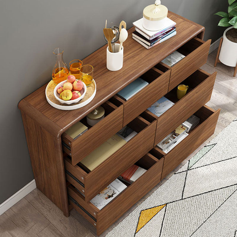 Bedroom Dresser Modern Solid Wood Storage Chest with Drawers