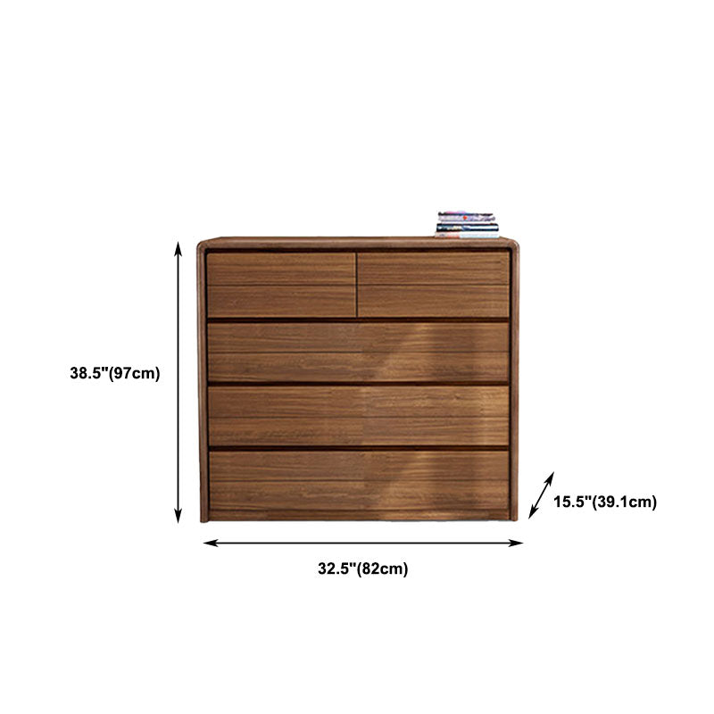 Bedroom Dresser Modern Solid Wood Storage Chest with Drawers