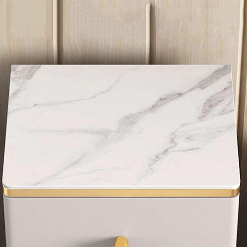 11.7-inch Width Glam Dresser Stone Storage Chest with 5 Drawers