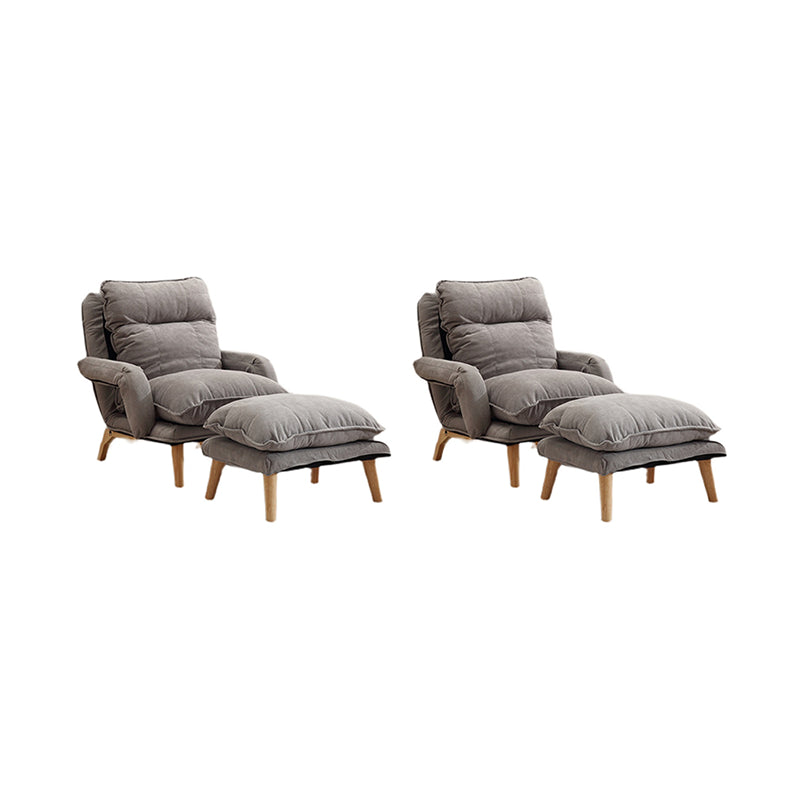 Contemporary Fabric Removable Cushions With Loose Cover Lounge Chair