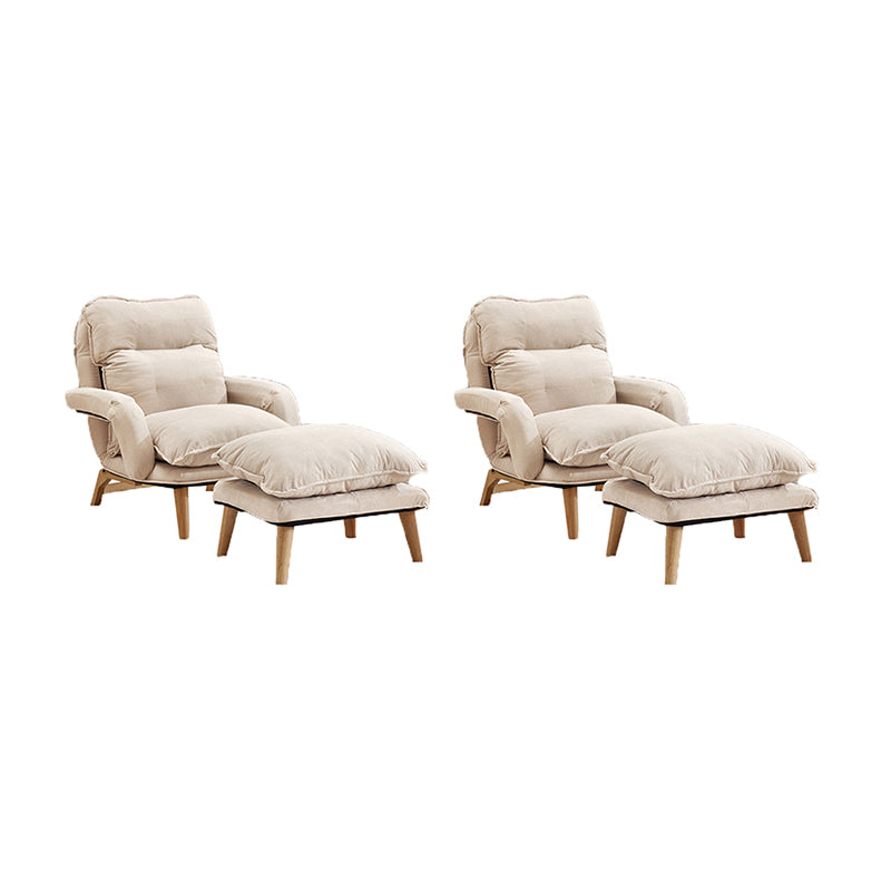 Contemporary Fabric Removable Cushions With Loose Cover Lounge Chair
