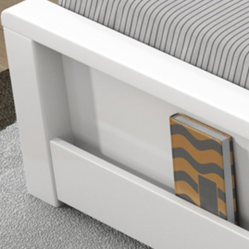 Modern Wood Bed Bookcase Included Standard Bed with Headboard for Bedroom