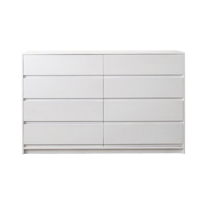 Contemporary Pine Wood Accent Chest with 8 Drawers Standard Chest