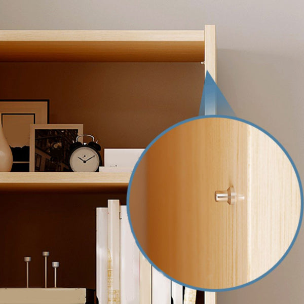 Contemporary Accent Cabinet with Doors Scratch Resistant Storage Cabinet