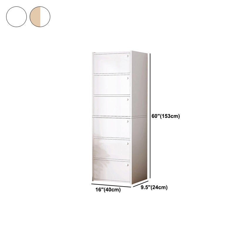 Contemporary Accent Cabinet with Doors Scratch Resistant Storage Cabinet