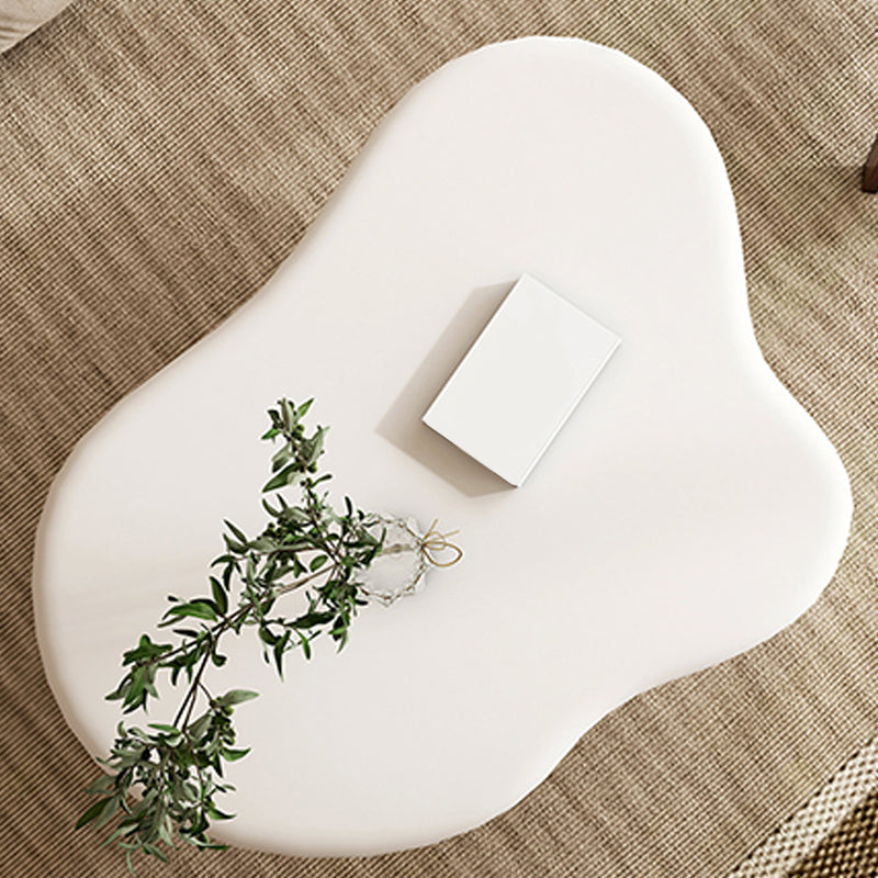 Scandinavian Coffee Table 4 Legs & Free form Wooden in White