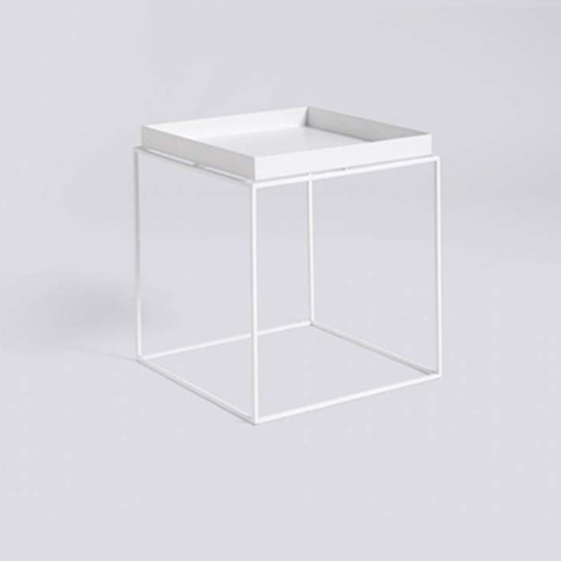 Square Iron Coffee Table Modernism Simple Frame Cocktail Table