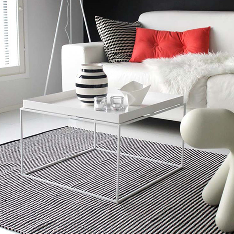 Square Iron Coffee Table Modernism Simple Frame Cocktail Table