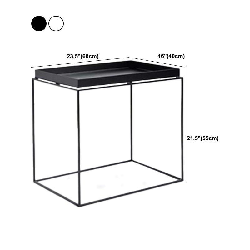 Square Iron Coffee Table Modernism Simple Frame Cocktail Table