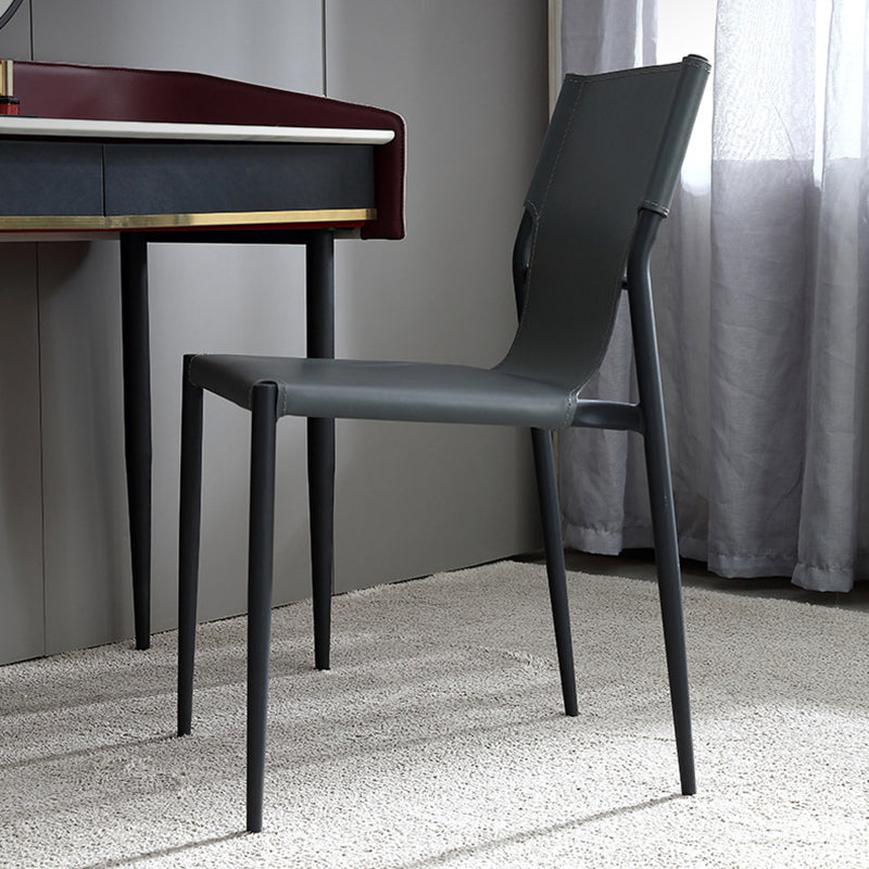 Contemporary Simple Stone Vanity Makeup Table Set with Mirror & Stool