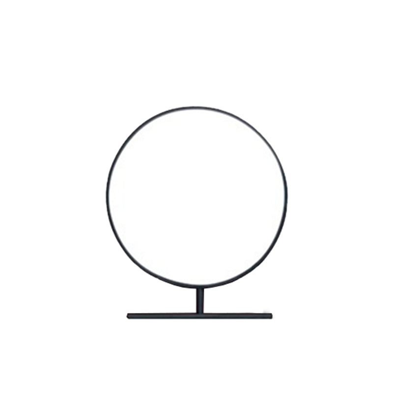 Contemporary Simple Stone Vanity Makeup Table Set with Mirror & Stool