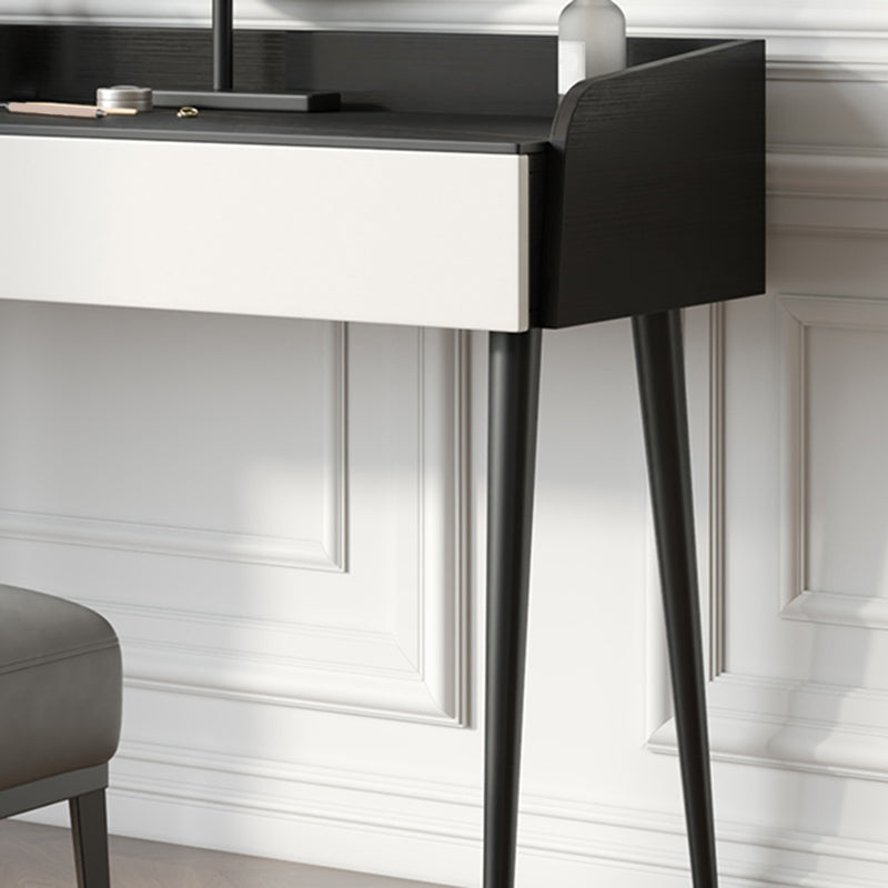 Black Stone Top Vanity Table Set Modern Simple Drawers in Included Makeup Dressing Table
