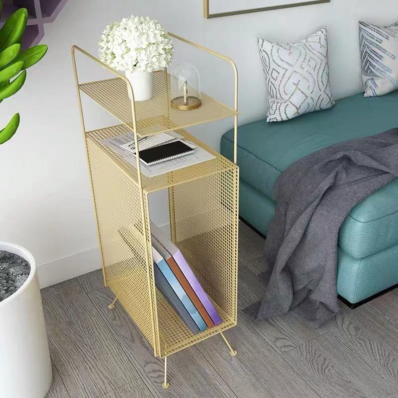 Mid-century Style Side End Table Metal 4 Legs Sofa Side Accent Table