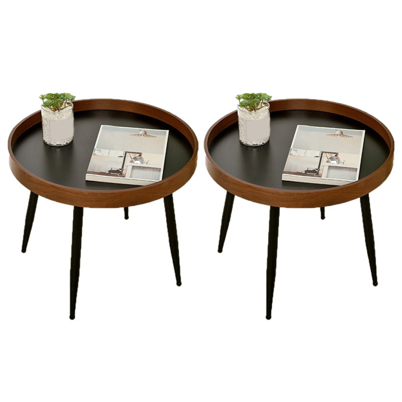 Scandinavian Sofa Side Accent Table Wooden Round Side End Table