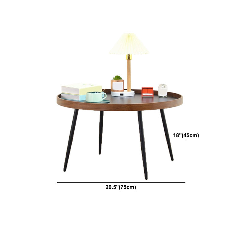 Scandinavian Sofa Side Accent Table Wooden Round Side End Table