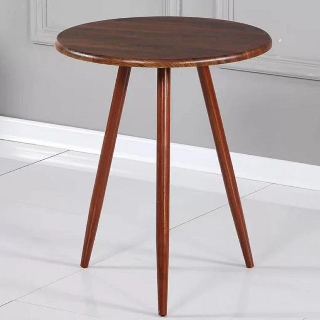 28.74" Tall Contemporary Style Side End Table Wooden 3 Legs Round Sofa Side Accent Table