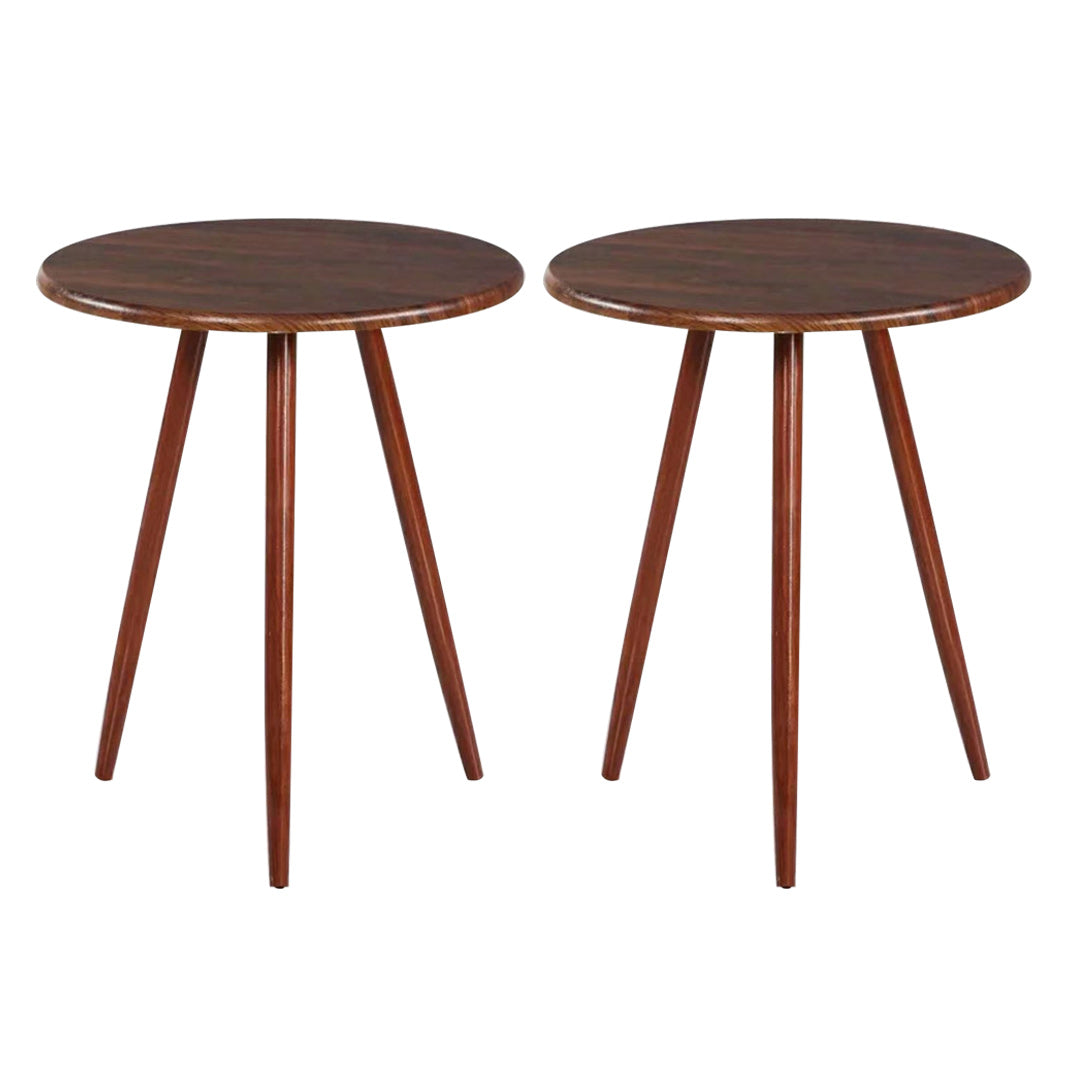 28.74" Tall Contemporary Style Side End Table Wooden 3 Legs Round Sofa Side Accent Table
