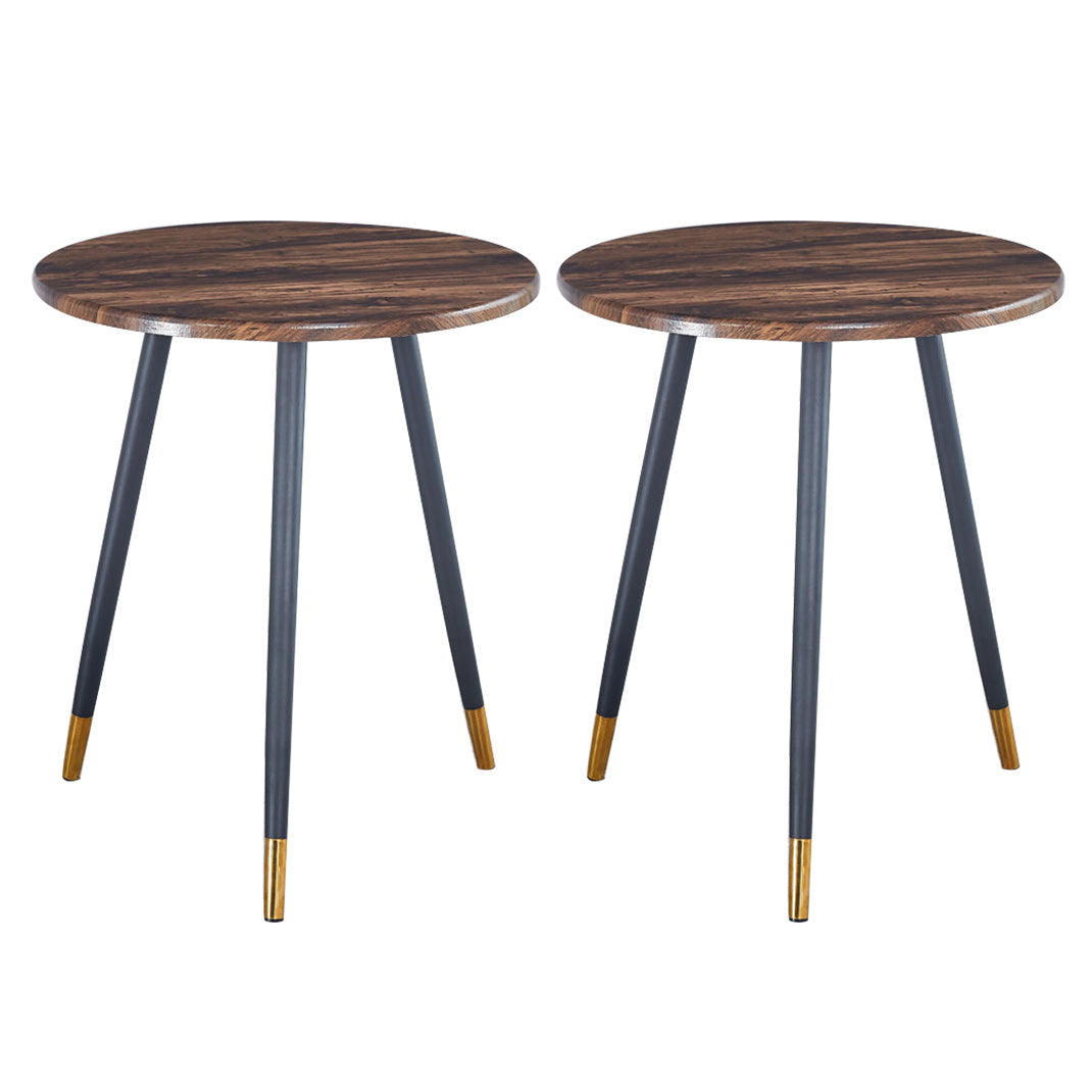 28.74" Tall Contemporary Style Side End Table Wooden 3 Legs Round Sofa Side Accent Table