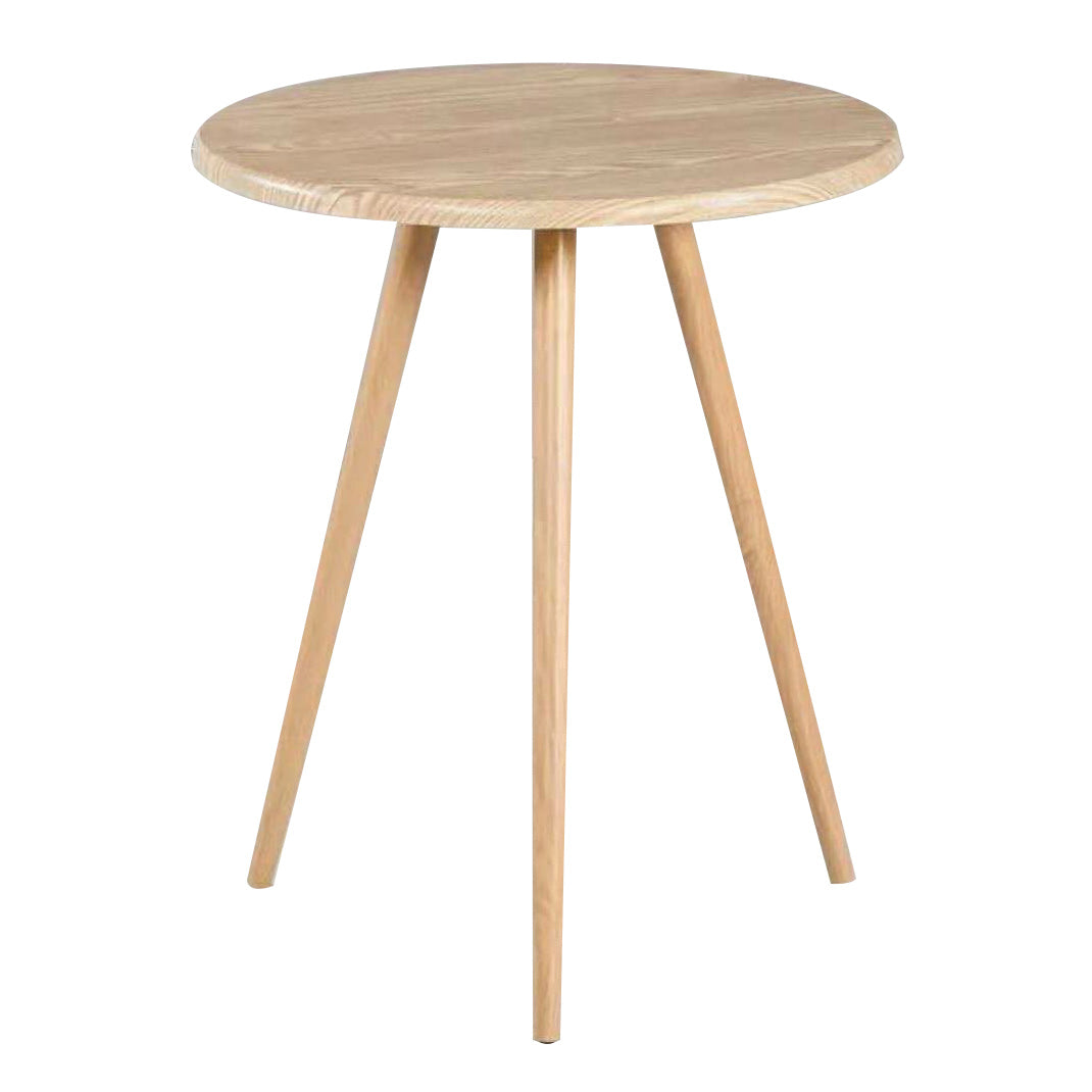 28.74" Tall Contemporary Style Side End Table Wooden 3 Legs Round Sofa Side Accent Table