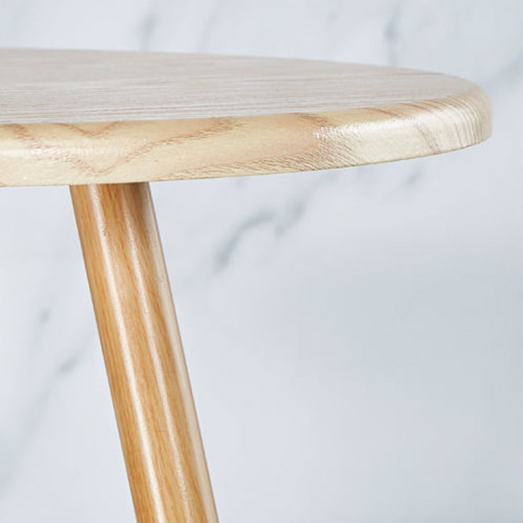 28.74" Tall Contemporary Style Side End Table Wooden 3 Legs Round Sofa Side Accent Table