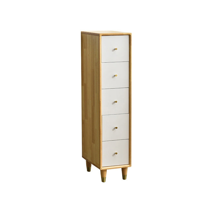 Modern Wood Cabinet Straight Legs Knobs Side Cabinet with Drawer