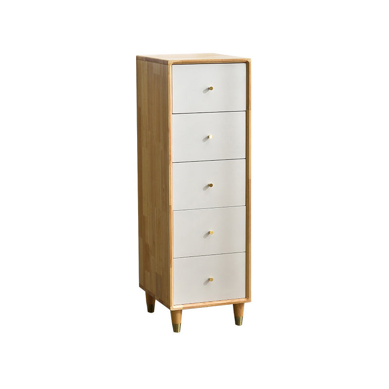 Modern Wood Cabinet Straight Legs Knobs Side Cabinet with Drawer