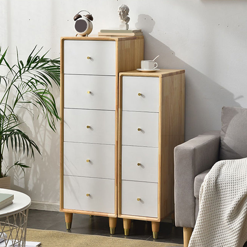 Modern Wood Cabinet Straight Legs Knobs Side Cabinet with Drawer