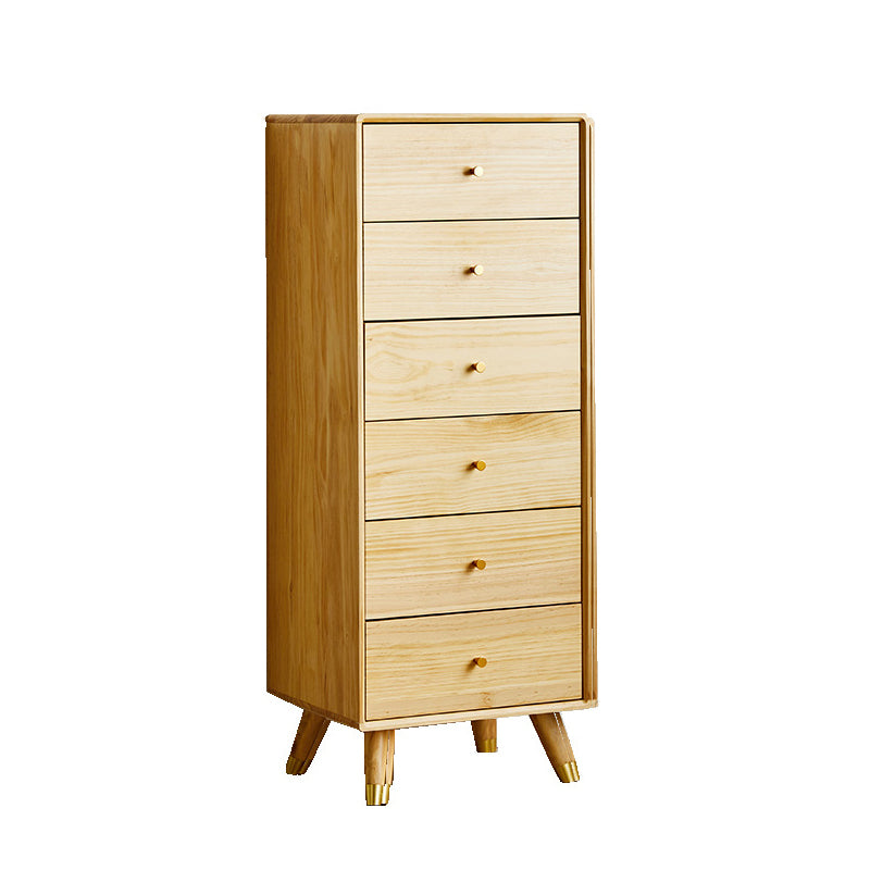 Modern Wood Cabinet Straight Legs Knobs Side Cabinet with Drawer