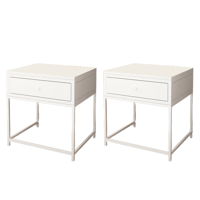 1-drawer Metal Nightstand Modern Bedside Cabinet ,21.7" Tall