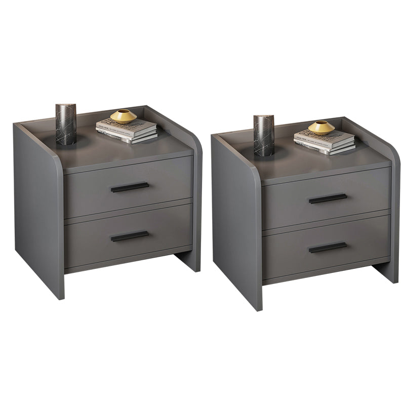 Wooden Bedside Cabinet Modern Minimalist Bedside Table with Drawers