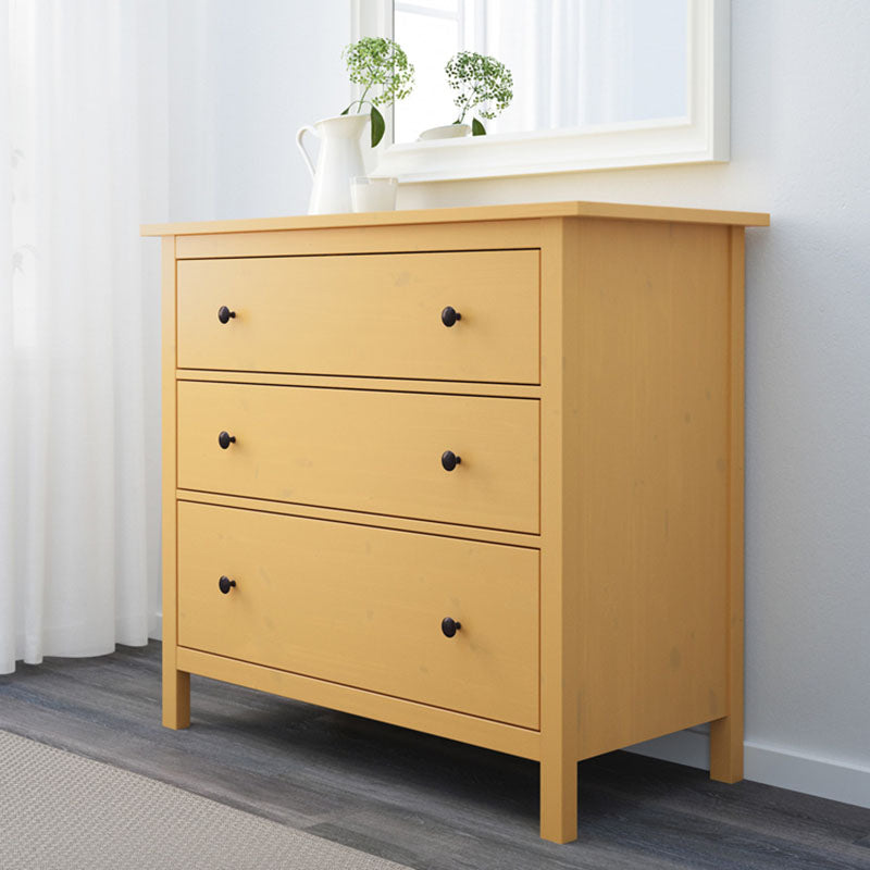 Contemporary Horizontal Chest Bedroom Storage Chest with 3 Drawers