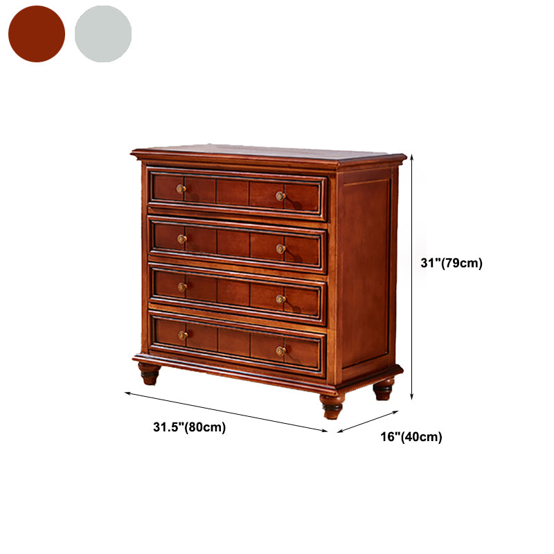 Glam Style Storage Chest Solid Wood Storage Chest Dresser with 3/4/5 Drawers